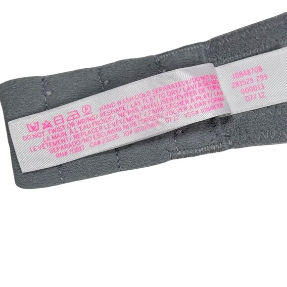 PINK Victoria’s Secret Demi Bra Sz.34 DD Light Gray Underwire T-Shirt Bra - Picture 7 of 10